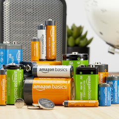 Amazon Basics 4 Units Pack 9 Volt Performance All-Purpose Alkaline Batteries, 5-Year Shelf Life, Easy to Open Value Package