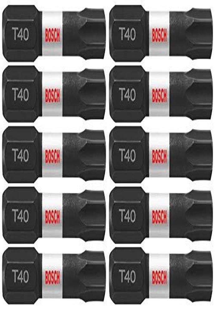 Bosch ITT40102 2 Pc. Impact Tough 1 In. Torx #40 Insert Bits