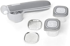 Skip Hop Baby Food Maker, Easy Prep Food Press Set, Grey