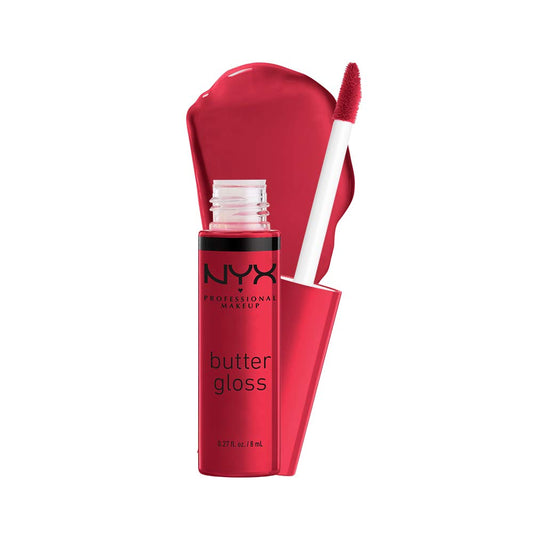 NYX PROFESSIONAL MAKEUP Butter Gloss, Lip Gloss, Non-Sticky - Red Velvet (Deep red)