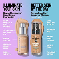 Revlon Illuminance Skin-Caring Liquid Foundation, Hyaluronic Acid, Hydrating and Nourishing Formula with Medium Coverage, 213 Light Natural 1 fl oz/ 30ml (Pack of 1)