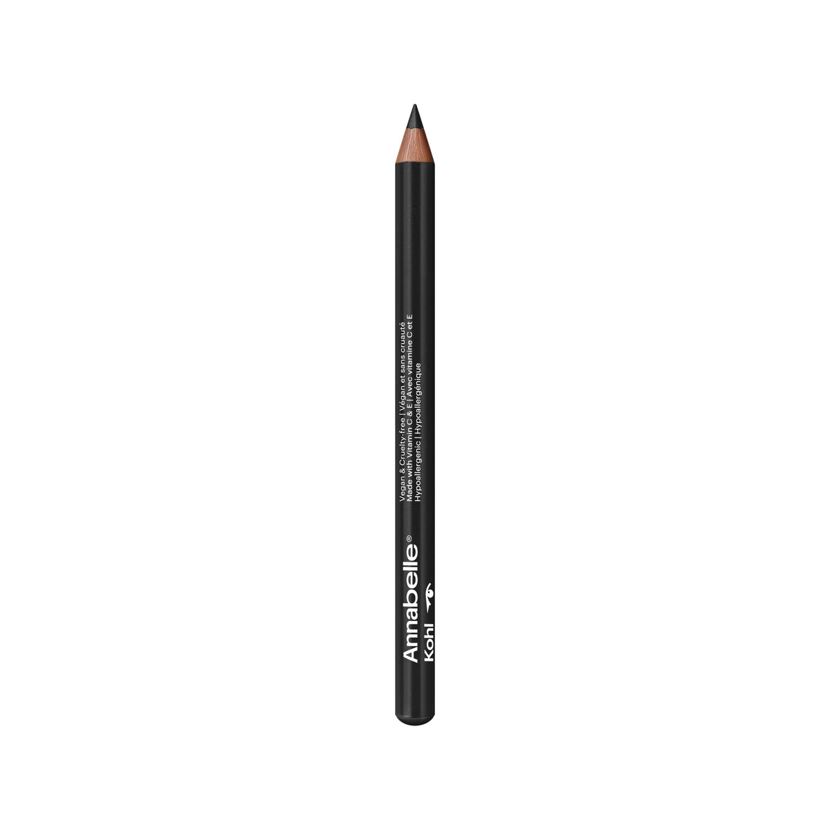 Annabelle Vegan Kohl Eyeliner, Matte Finish, 74 Blackest Black, Intense Colour Payoff, Long-Lasting, Cruelty-Free, Paraben-Free, Silicone-Free, Fragrance-Free, Hypoallergenic, 1.14 g