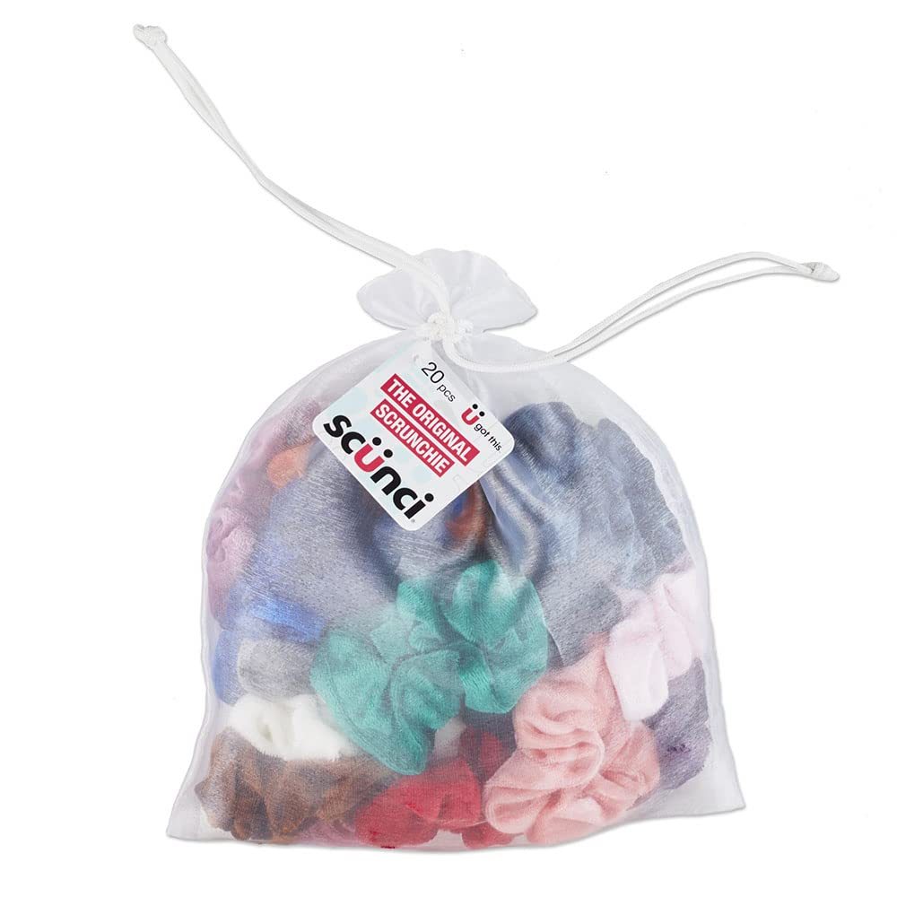 Scunci velvet scrunchie, 20Count