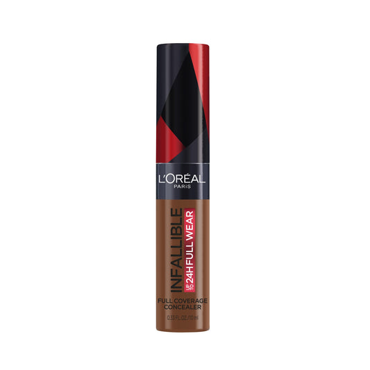 L’Oréal Paris Concealer Infallible Full Wear, One-Swipe Complete Coverage, Matte Finish, Longwear Up to 24hr - Espresso, 10 mL