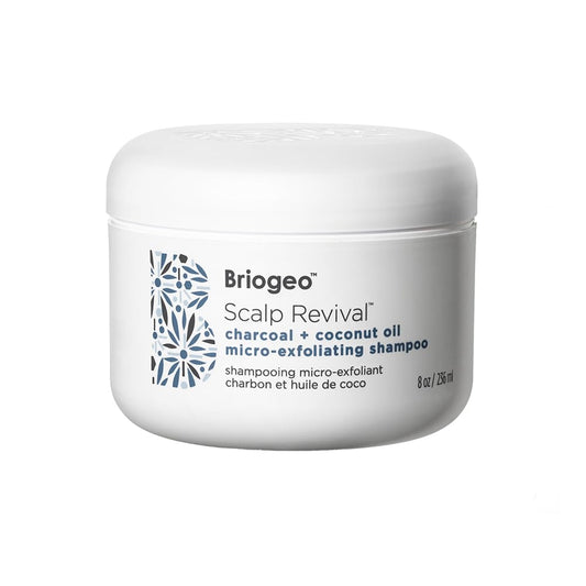 Briogeo Scalp Revival Charcoal + Coconut Oil Micro-Exfoliating Shampoo, Treatment for Dry & Itchy Scalp, Clarifying Shampoo for Build Up, Scalp Scrub for Oily Scalp, Vegan, Cruelty-Free, 8 fl oz