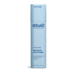 ATTITUDE Oceanly Face Serum, Made in Canada, EWG Verified, Plastic-free, Plant and Mineral-Based Ingredients, Vegan and Cruelty-free Beauty Products, PHYTO CALM, Unscented, 30 grams