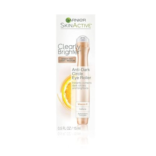 Garnier SkinActive Clearly Brighter Sheer Tinted Eye Roller, Mineral Sheer Tint, 0.5 Oz (Packing May Vary)