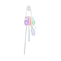 Munchkin Details Bottle and Cup Cleaning Brush 4 Pieces Set with Key Ring