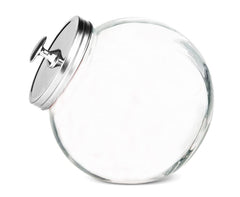 HOME BASICS GJ01385 Glass Cookie Jar, Large
