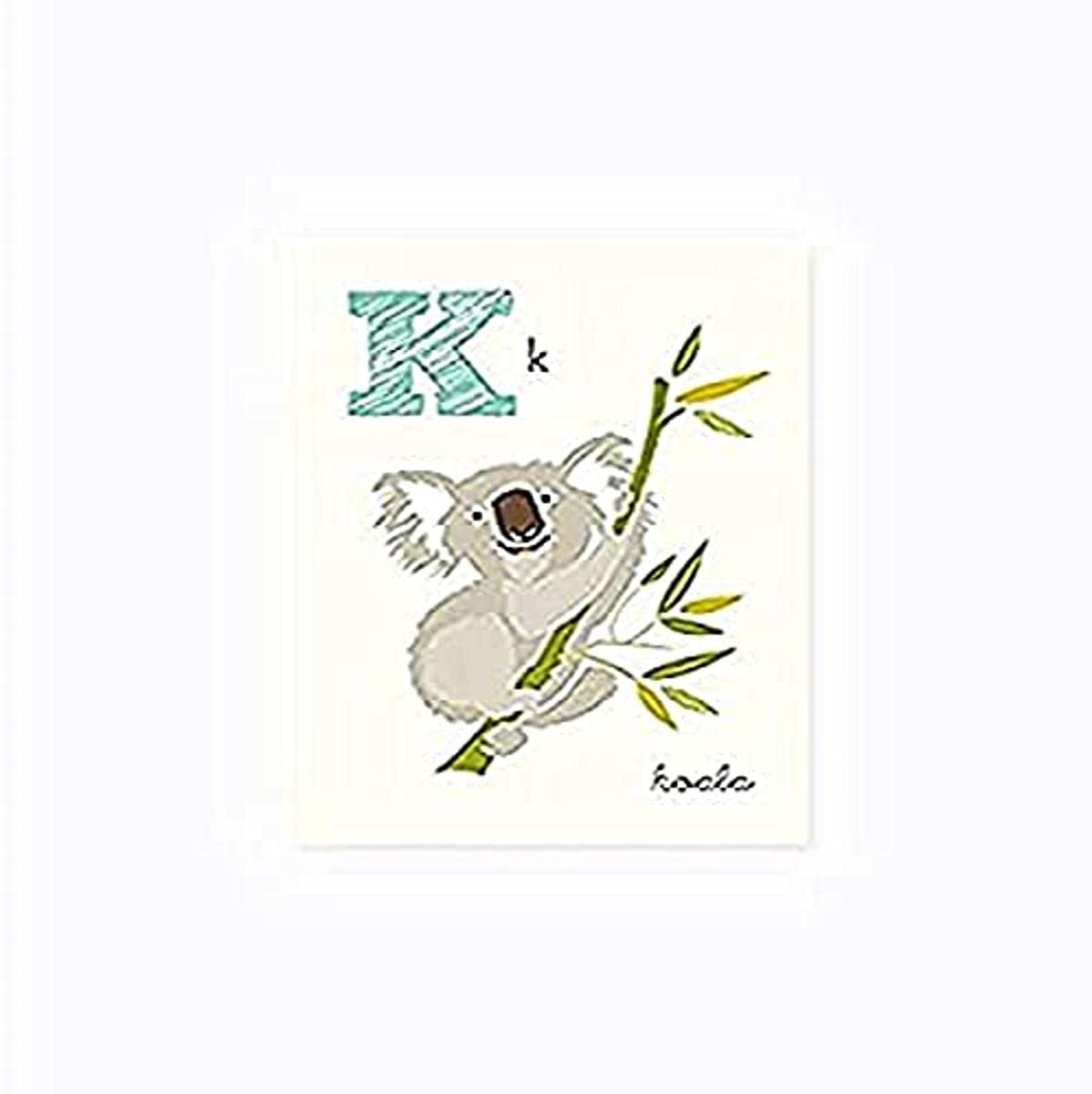 Sea Urchin Studio ABC Wall Art for Kids, K/Koala
