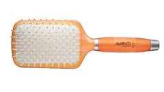 Avanti Ultra Ceramic Brush with Silicone Gel Handles and Nylon Bristles Cushion Paddle Brush for Detangling, Paddle Cushion Brush