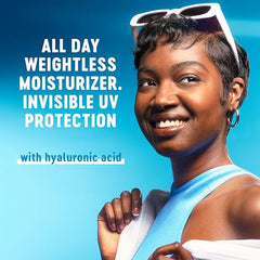 Bioré UV Aqua Rich Weightless Moisturizer with SPF 30 | Dermatologist Tested Face Cream with Invisible UV Protection | 50mL | Made in Canada