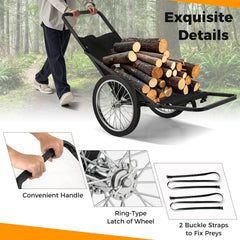 550 LBS Folding Deer Game Cart with Polyester Liner for Hunting