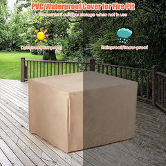 5 Piece Wicker Patio Conversation Set with 30 in Square Propane Fire Pit Table and Storage Box, Black