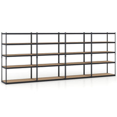 5-Tier Garage Shelving Unit 2200 LBS Heavy Duty Adjustable Utility Rack-Set of 4