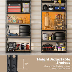 5-Tier Garage Shelving Unit 2200 LBS Metal Storage Shelves Adjustable Utility Rack-Set of 4