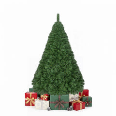 5 FT Unlit Hinged Artificial Christmas Tree with 519 Full PVC Branch Tips and Folding Metal Base