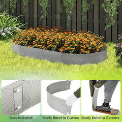 6-Pack 20 FT Galvanized Metal Landscape Edging for Lawn Yard（Patented）