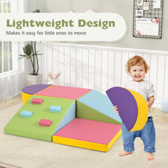 6-Piece Foam Climbing Blocks with Hook and Loop Fasteners