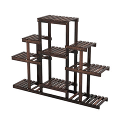 6-Tier Flower Wood Stand Plant Display Rack Storage Shelf