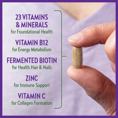 New Chapter Women's Multivitamin for Immune, Beauty + Energy Support with Fermented Nutrients - Every Woman's One Daily, Made with Organic Vegetables & Herbs, Non-GMO, Gluten Free, 30 Count