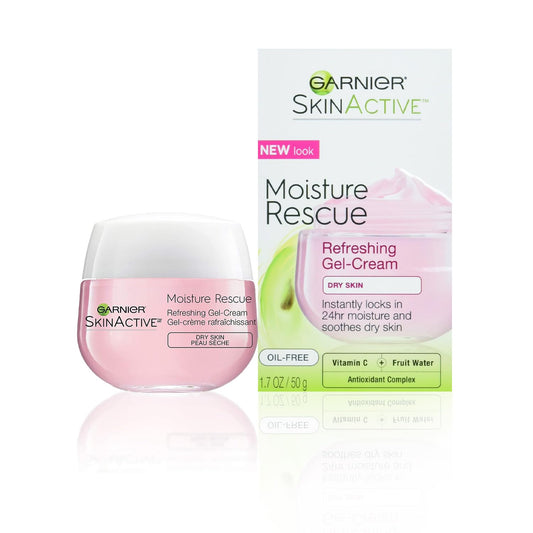 Garnier Moisture Rescue Refreshing Gel-Cream for Dry Skin. 24H Hydration, 50 mL