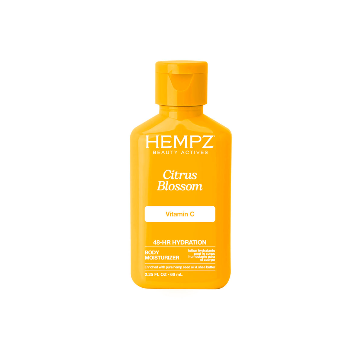 HEMPZ Body Lotion - Citrus Blossom Herbal Limited Edition Mini Daily Moisturizing Cream, Shea Butter, Aloe, Body Moisturizer - Skin Care Products, Hemp Seed Oil - Travel Size 2.25 Fl Oz