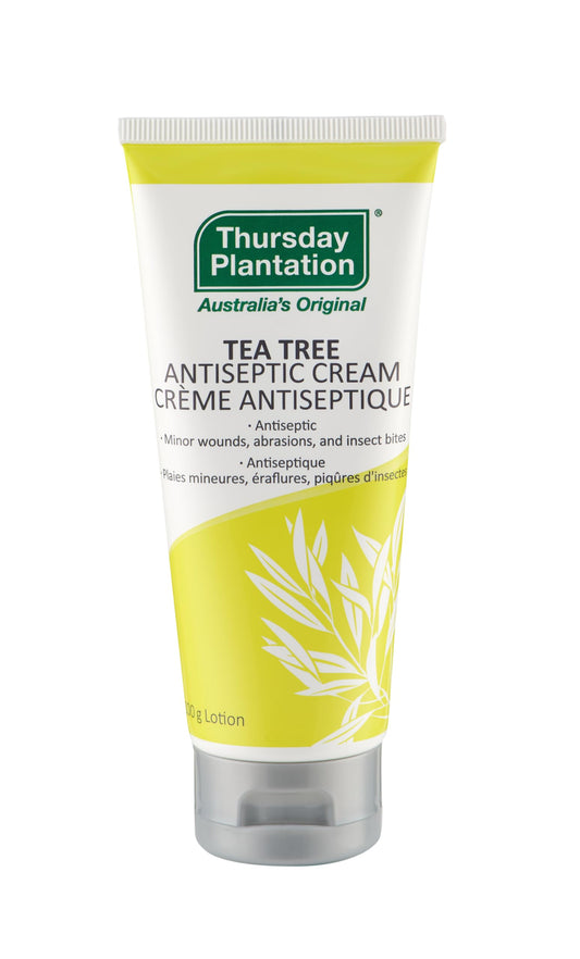Thursday Plantation Tea Tree Antiseptic Cream 100g | Ideal for Sunburn, Inflamed Skin, Rashes, Bites and Stings | Dry & Sensitive Areas | Minor Skin Irritations | Gentle Formula for External Use