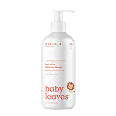 ATTITUDE Baby Lotion, Made in Canada, EWG Verified Moisturizer, Dermatologically Tested Moisturizing Cream, Vegan, Pear Nectar, 473 mL