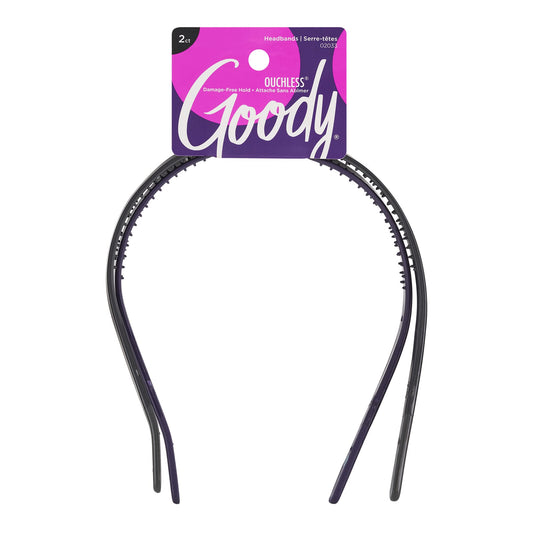 Goody Ouchless Flex Thin Pressure-Free Headband, 2 Count