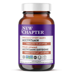 New Chapter Every Man's One Daily Multivitamin - Supports Immune, Energy & Bone Health - Contains Fermented Ingredients & Organic Vegetables & Herbs - Vegetarian, Kosher & Gluten-Free - 90 Tablets