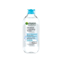 Garnier Micellar Cleansing Water, All-in-One Cleanser and Waterproof Makeup Remover, Cleanses and Soothes, For Face, Lips & Eyes, For All Skin Types, 400ml