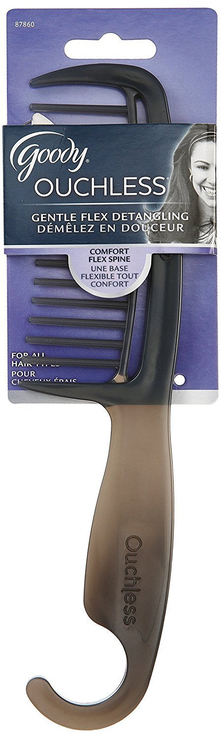 Goody Ouchless Shower Comb, All-Purpose Detangling Comb for Knots & Tangles, Pain-Free Detangler for Wet or Dry Hair, For Women, Men, Boys, and Girls, All Hair Types