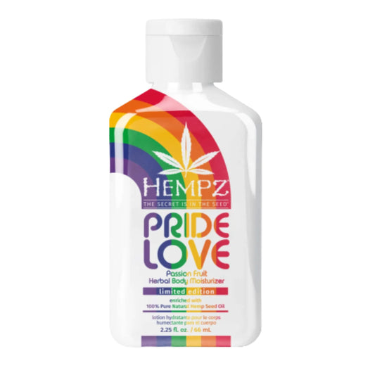 HEMPZ Body Lotion - Pride Love Passionfruit Limited Edition Mini Daily Moisturizing Cream, Shea Butter, Coconut Hand Cream - Skin Care Products, Hemp Seed Oil - Travel Size 2.25 Fl Oz