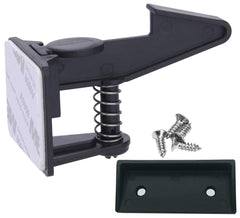 Invisible Design Cabinet Locks Child Safety Latches - 10 Pack Child Proof Drawer Locks for Drawers Cabinets and Closets, 3M Adhesive, NO Tools NO Drill (Black)