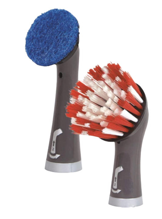 Rubbermaid 2115701 Cleaning Power Scrubber Bathroom Kit, 2 Pieces, Red and Gray