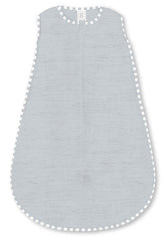 SwaddleDesigns Baby Sleep Sack 12-18 Months, Cotton Knit Wearable Blanket with 2-Way Zipper, Non-Weighted Sleeping Sack for Safer Sleep, Heathered Gray, Large