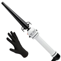 Hot Tools HTBW1851 Medium Tapered Curling Iron, Black/White, 1/2 to 1-Inch