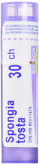 Boiron Spongia tosta 30ch,Homeopathic medicine. Each tube contains 4 g (approximately 80 pellets)