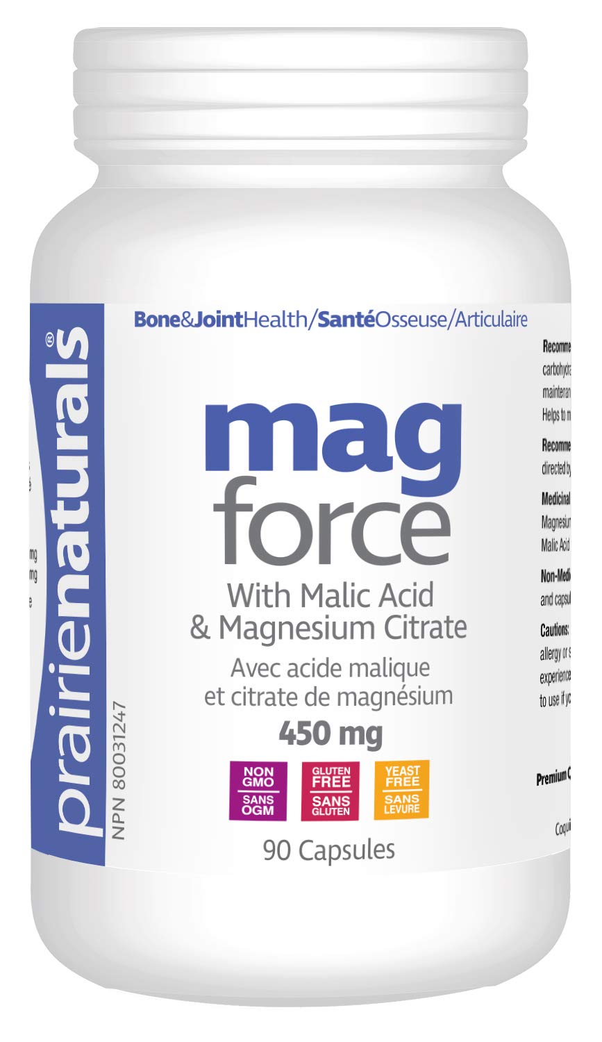 Prairie Naturals Mag force magnesium & malic acid - 90 caps