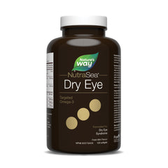 Nature's Way NutraSea Dry Eye Advanced Omega-3 Supplement - Support for Proper Tear Function - Citrus Flavour – 1500mg of EPA+ DHA & 150mg GLA Blend - 120 Soft Gels