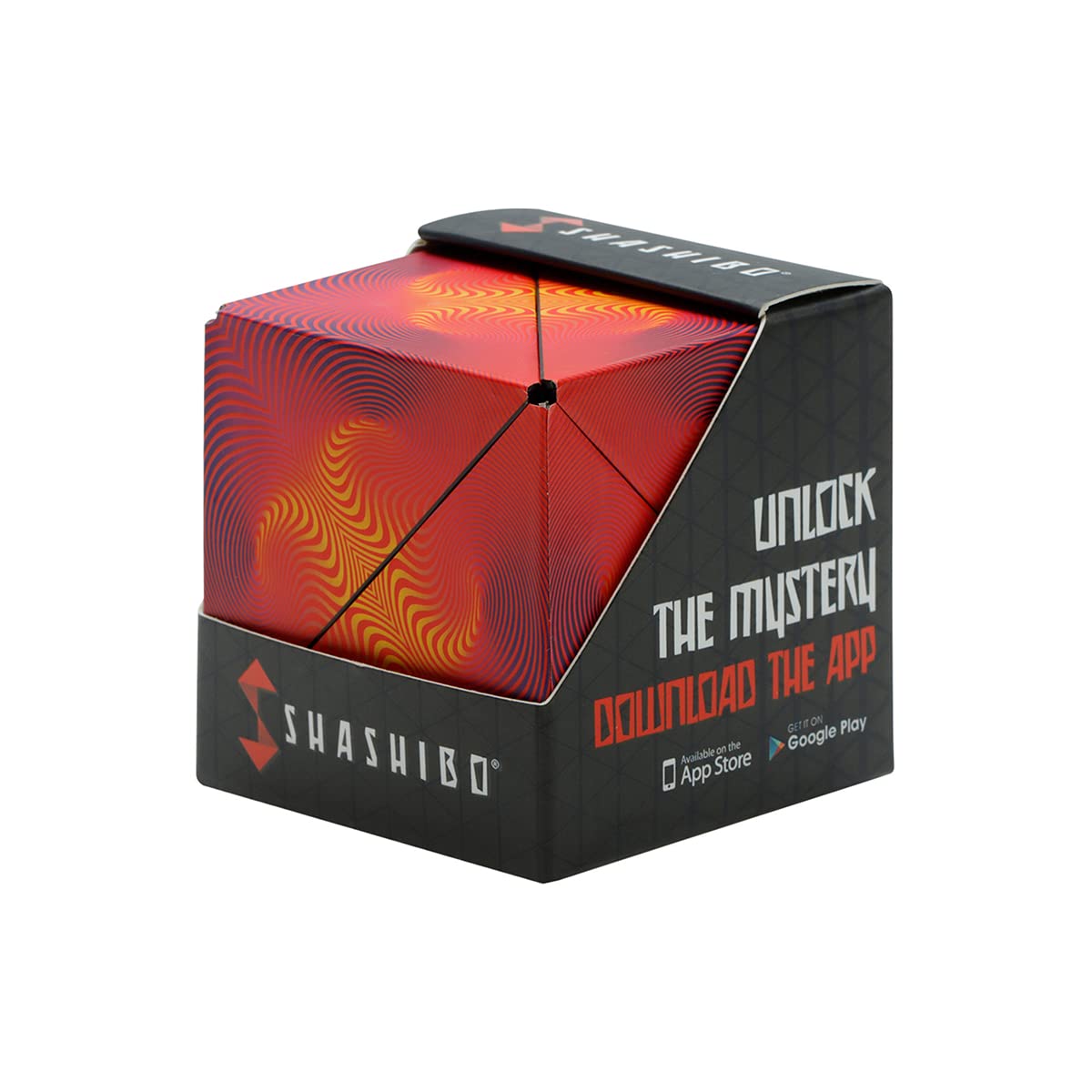 SHASHIBO Shape Shifting Box - Award-Winning, Patented Fidget Box w/ 36 Rare Earth Magnets - Extraordinary 3D Magic Cube – Fidget Toy Transforms Into Over 100 Shapes (Optical Illusion)