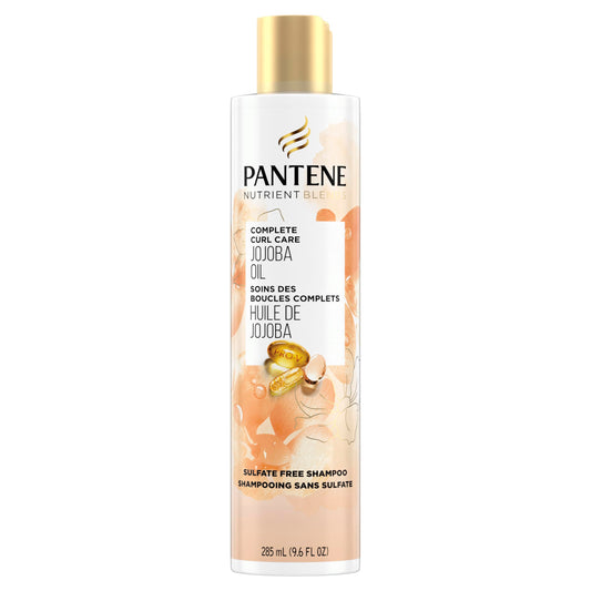 Pantene Nutrient Blends Complete Curl Care Jojoba Oil Sulfate Free Shampoo, 285 mL