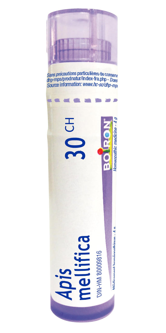 Apis mellifica 30ch,Boiron homeopathic medicine, 4g