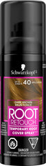 Schwarzkopf Root Retoucher, Temporary Hair Colour, Dark Brown, 120 g (Pack of 1)