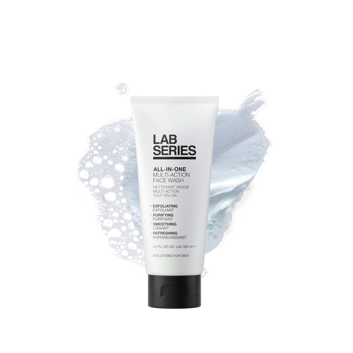 Lab Series All-In-One Multi-Action Exfoliating Face Wash - Men's Face Scrub - Cleanse and Purify Skin - Skin Care for Men, 100ml