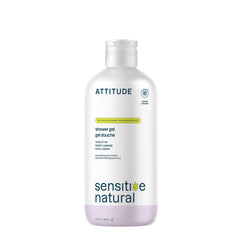 ATTITUDE Body Wash for Sensitive Skin, Made in Canada, EWG Verified Shower Gel, Soothing Oat, Dermatologically Tested, Plant and Mineral-Based, Vegan Personal Care, Sweet Jasmine Scent, 473 mL