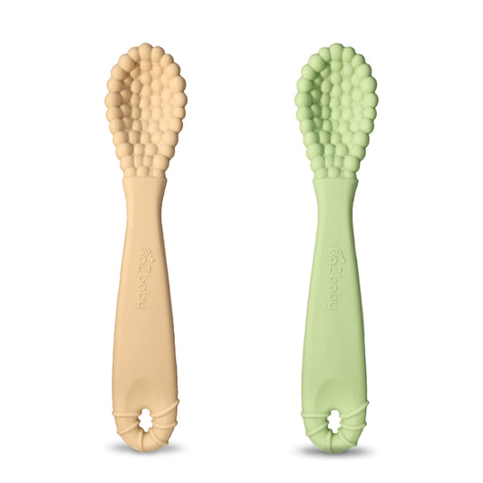 RaZbaby - RaZberry Spoon 2pack - Tan/Green