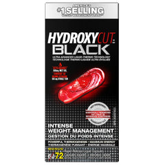 Hydroxycut Weight Loss Pills for Women & Men, Hydroxycut Black, Weight Loss Supplement Pills, Energy Pills to Lose Weight, Metabolism Booster for Weight Loss, Weightloss & Energy Supplements, 72 Pills