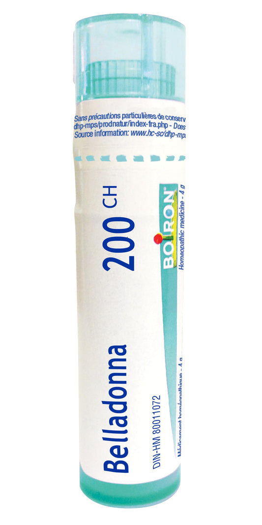 Belladonna 200ch,Boiron homeopathic medicine, 4g